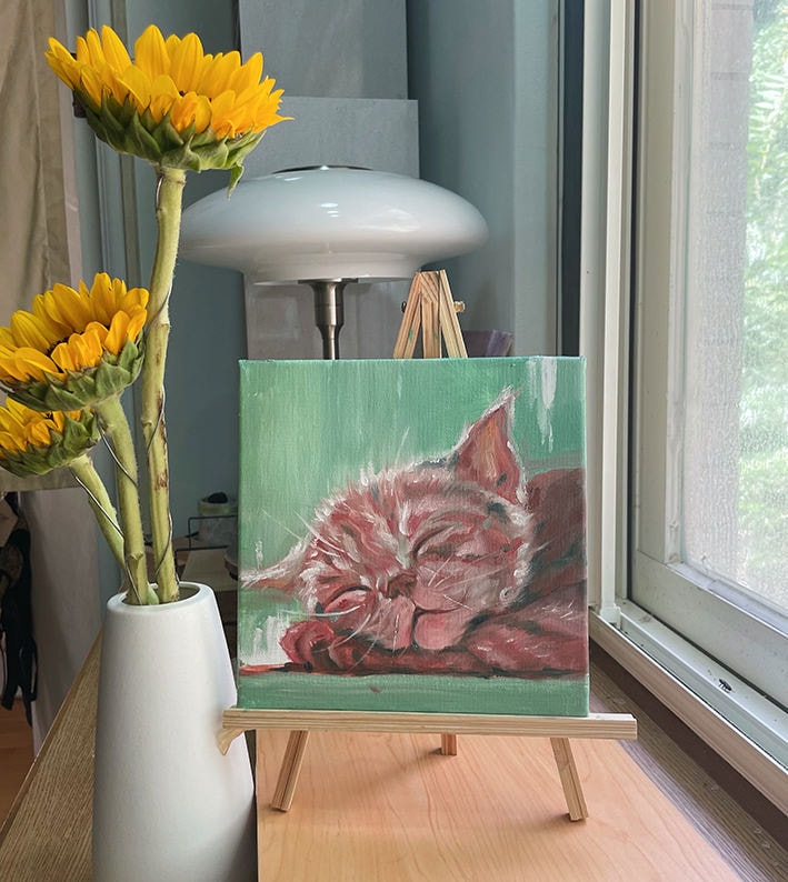 油畫創作 │ 粽夏午眠