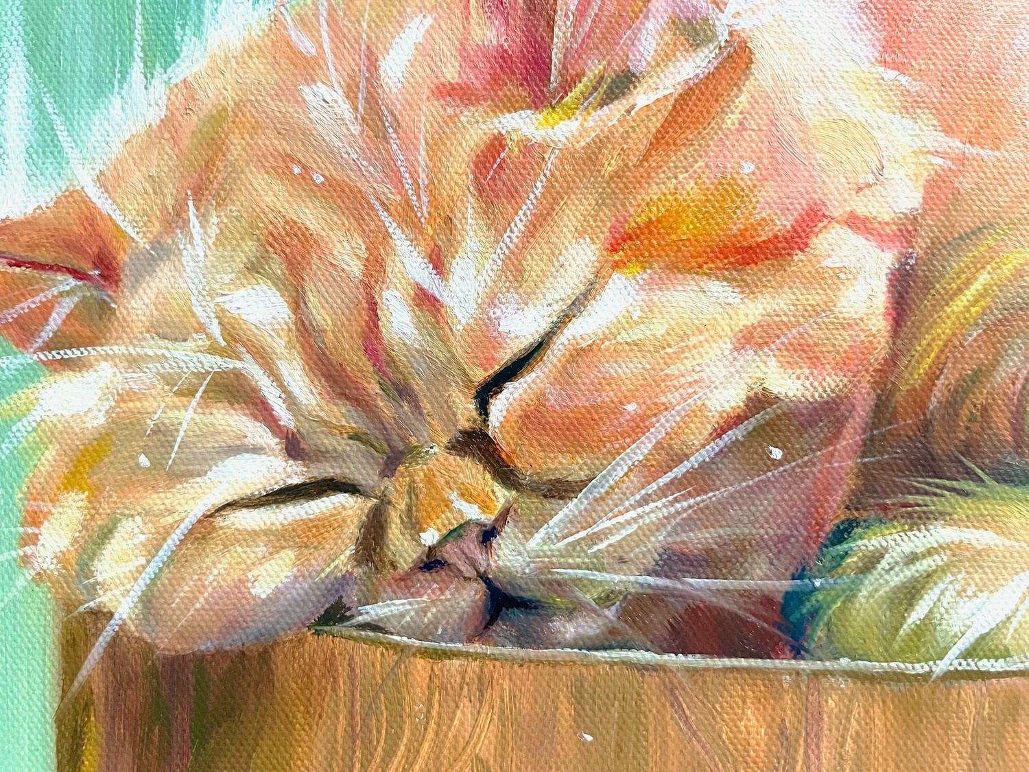 寵物油畫訂製 │ 貓咪-虎克 - 第2張圖 寵物油畫訂製 │ 貓咪-虎克