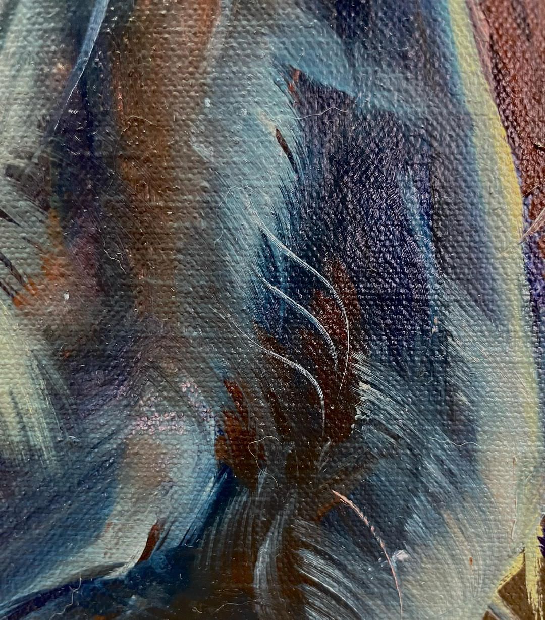 寵寵物油畫訂製 │ 狗狗-黑妹 - 第2張圖 寵寵物油畫訂製 │ 狗狗-黑妹