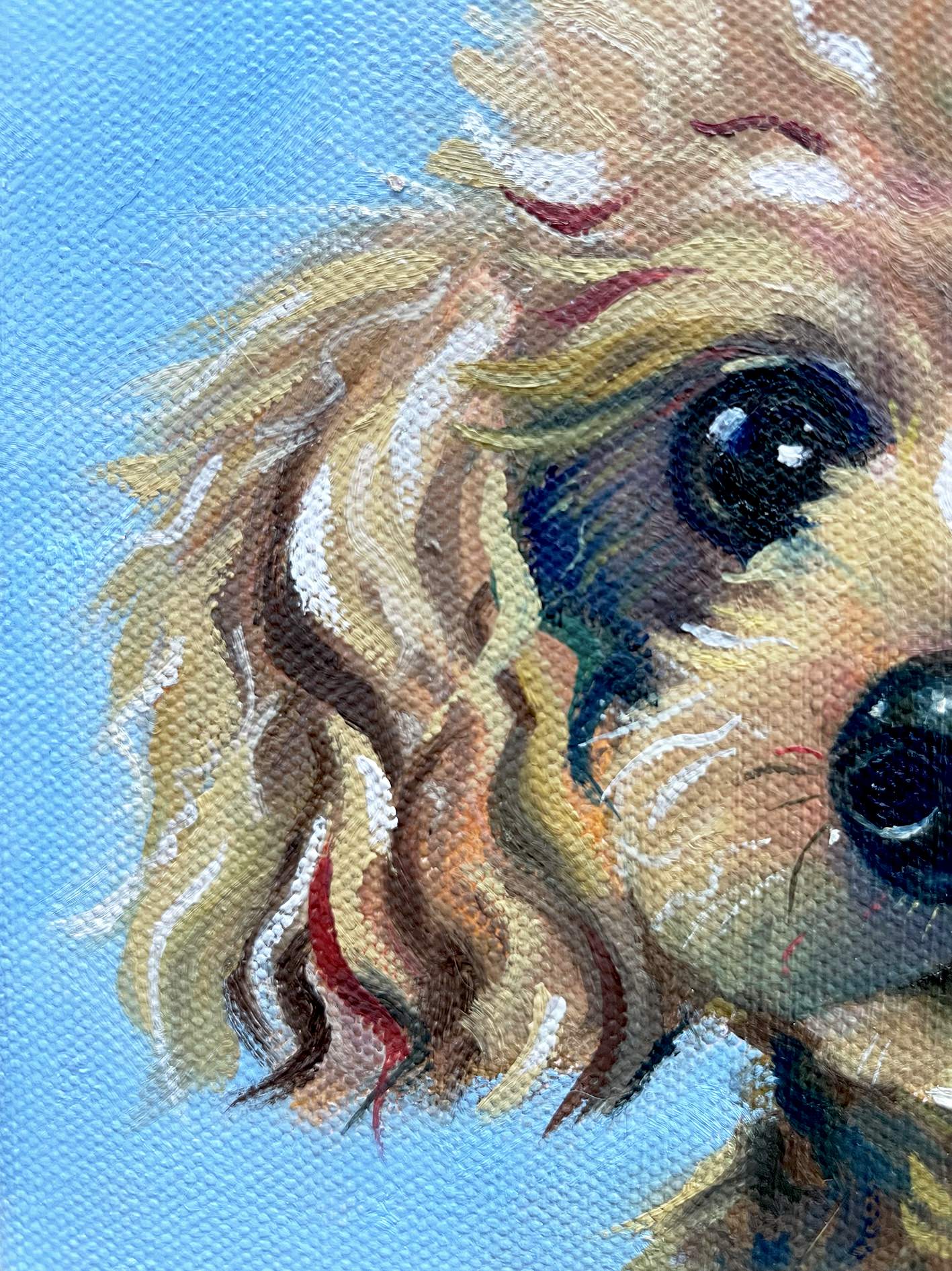 寵物油畫訂製 │ 狗狗-nono - 第3張圖 寵物油畫訂製 │ 狗狗-nono