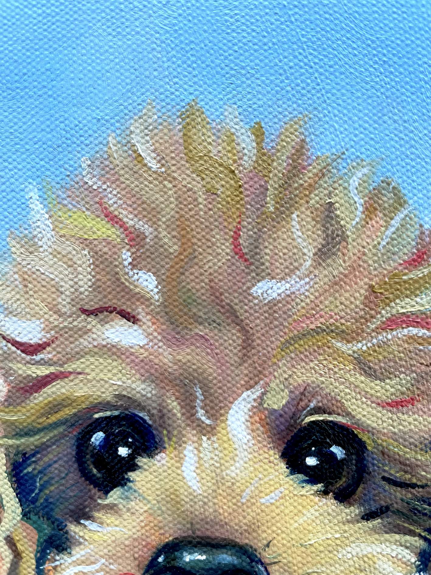 寵物油畫訂製 │ 狗狗-nono - 第1張圖 寵物油畫訂製 │ 狗狗-nono