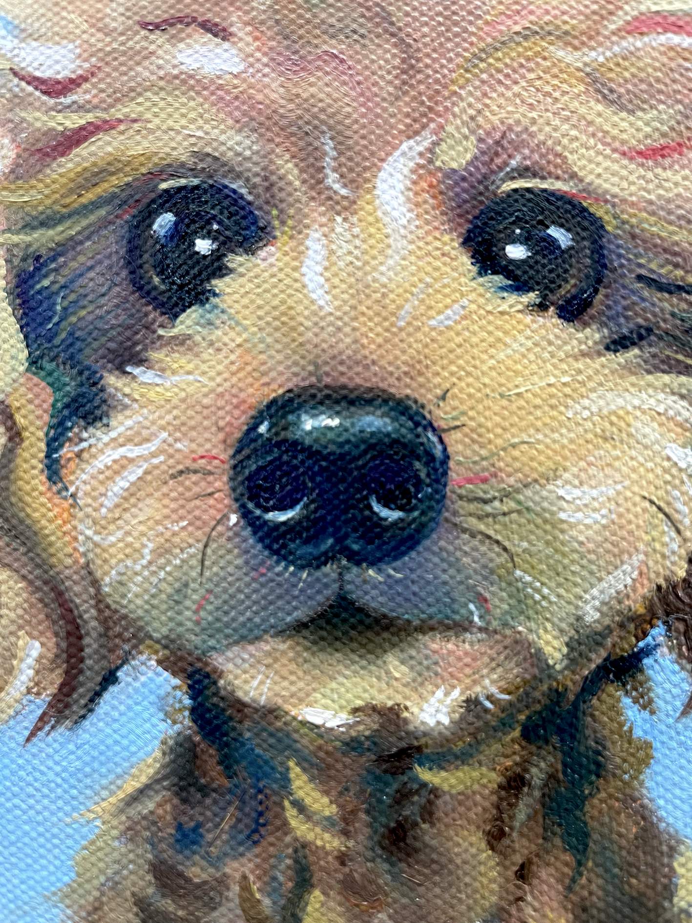 寵物油畫訂製 │ 狗狗-nono - 第2張圖 寵物油畫訂製 │ 狗狗-nono