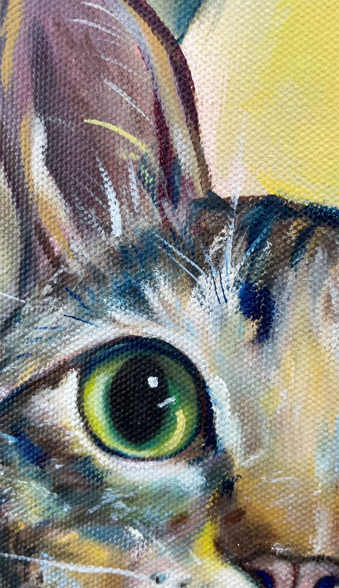 寵物油畫訂製 │ 貓咪-歐歐 - 第1張圖 寵物油畫訂製 │ 貓咪-歐歐