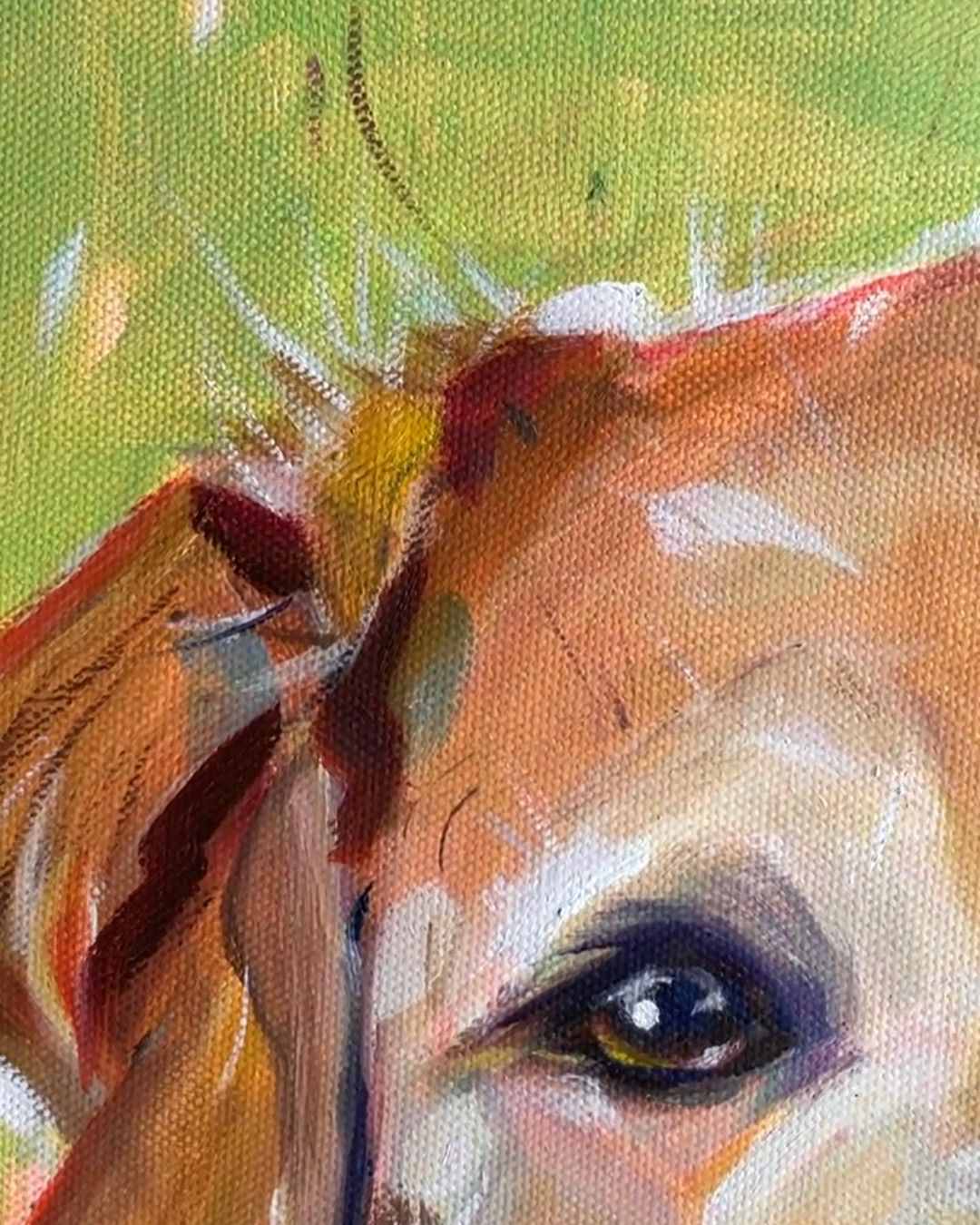 寵物油畫訂製 │ 黃金獵犬-Lemon - 第2張圖 寵物油畫訂製 │ 黃金獵犬-Lemon